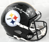 Terry Bradshaw Autographed Pittsburgh Steelers F/S Speed Helmet - Beckett W Holo