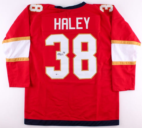 Micheal Haley Signed Florida Panthers Jersey (Beckett COA) NHL Career 2007-2021