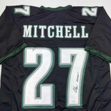 Autographed/Signed Quinyon Mitchell Philadelphia Black Jersey JSA COA