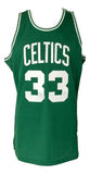 Larry Bird Signed Celtics Green M&N Hardwood Classics Swingman Jersey PSA ITP