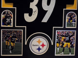 FRAMED PITTSBURGH STEELERS MINKAH FITZPATRICK AUTOGRAPHED SIGNED JERSEY JSA COA