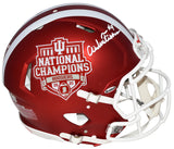 AIDEN FISHER SIGNED INDIANA HOOSIERS 2025 NATIONAL CHAMPIONS AUTHENTIC HELMET