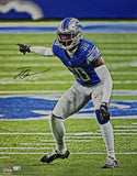 Jeff Okudah Autographed Detroit Lions 16x20 Photograph Fanatics 35466