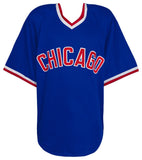 Leon Durham (CUBS) Signed Blue Custom Baseball Jersey w/Bull - (SCHWARTZ COA)
