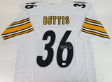 Jerome Bettis Signed Pittsburgh Steelers Jersey (Beckett) Super Bowl XL Champ RB