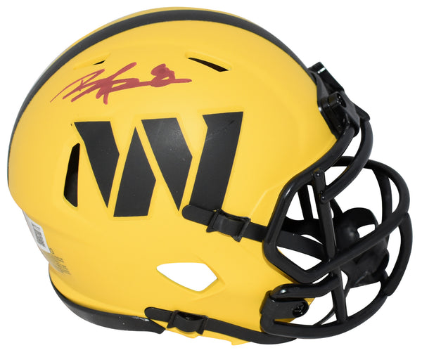 BRIAN ROBINSON JR SIGNED WASHINGTON COMMANDERS RAVE SPEED MINI HELMET BECKETT