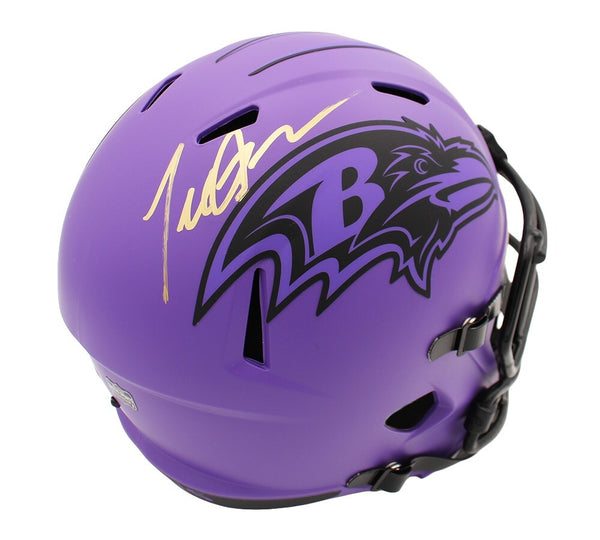 Terrell Suggs Signed Baltimore Ravens Speed Full Size Rave NFL Helmet