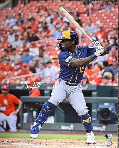 LUIS LARA Signed 16x20 Photo #3 AUTO - Milwaukee Brewers - BAS