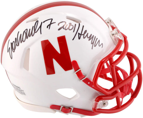 Eric Crouch Nebraska Cornhuskers Signed Riddell Mini Helmet w/Heisman 01 Insc