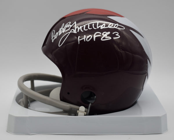 Bobby Mitchell HOF Redskins Signed/Inscribed Mini Football Helmet JSA 212276