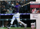 Ryan McMahon Autographed CO Rockies 8x10 Photo JSA COA