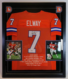 John Elway Autographed Broncos Jersey with Embroidered Inscriptions (Beckett)
