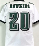 Brian Dawkins Autographed White Pro Style Jersey- JSA W Auth *2