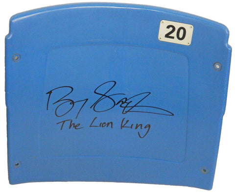 BARRY SANDERS Signed Silverdome Stadium #20 Seatback w/The Lion King - SCHWARTZ