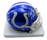 Bert Jones/Roger Carr Autographed/Inscribed Colts Mini Helmet JSA/BAS 201608