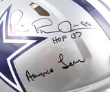 Michael Irvin Signed Cowboys F/S Speed Authentic Helmet w/3 Stats-Beckett W Holo