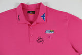 John Daly Signed Match Worn Pink FOH Loudmouth Polo Shirt BAS #JD36BH00342