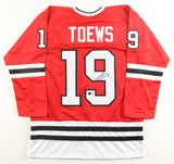Jonathan Toews Signed Chicago Blackhawks Jersey (Beckett) 3xStanley Cup Champion