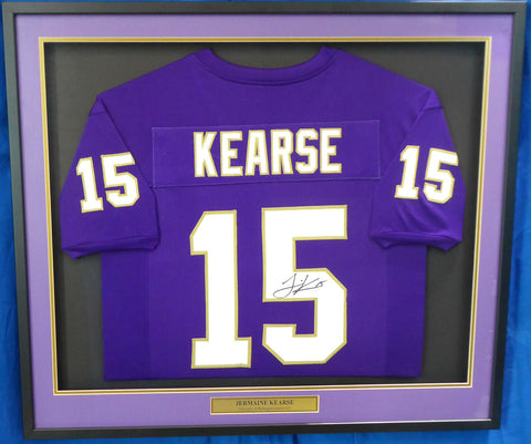 Washington Jermaine Kearse Autographed Signed Framed Purple Jersey MCS 70570