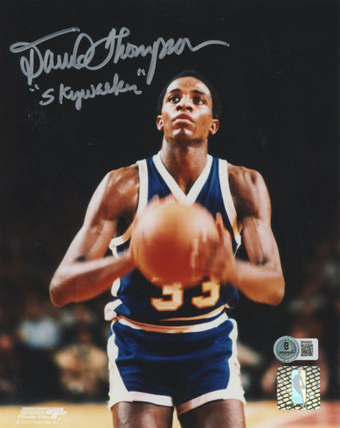 Nuggets David Thompson "Skywalker" Authentic Signed 8x10 Photo BAS #BR54893