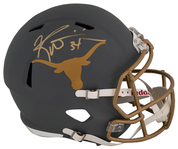 Ricky Williams Signed Texas SLATE Riddell Full Size Speed Replica Helmet -SS COA