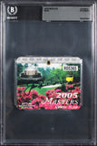Jack Nicklaus Signed 2005 Masters Augusta National Golf Club Badge BAS Slabbed