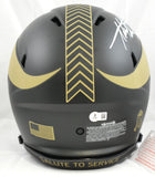 Adrian Peterson Signed Vikings F/S Salute 25 Speed Authentic Helmet - Beckett W