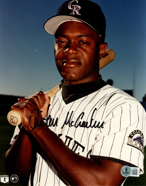 Quinton McCracken Autographed/Signed Colorado Rockies 8x10 Photo Beckett 57612