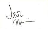 Jack Marin Autographed/Signed Baltimore Orioles Index Card BAS 45355
