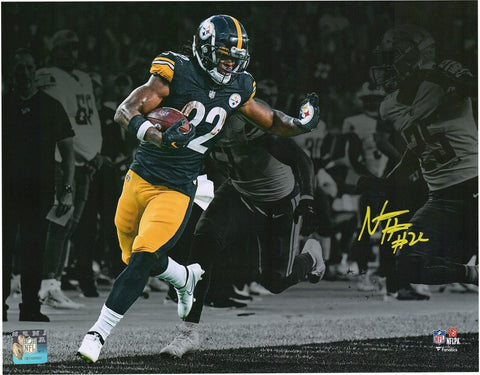 Najee Harris Pittsburgh Steelers Autographed 11" x 14" Stiff Arm Spotlight Photo