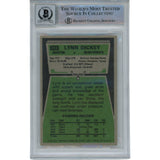 Lynn Dickey Autographed/Signed Oilers 1975 Topps #243 Trading Card Beckett 49378