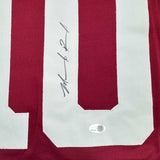 Autographed/Signed Marcel Reed Texas A&M Maroon College Jersey JSA COA