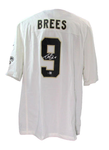Drew Brees Autographed White Nike On Field Football Jersey Saints Beckett 178363