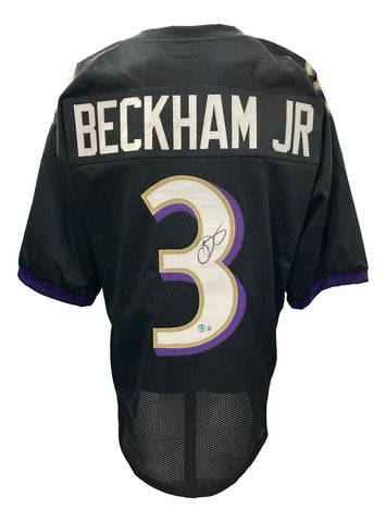 Odell Beckham Jr Signed Custom Black Pro-Style Football Jersey BAS