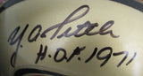 Y.A. Tittle HOF Signed/Inscribed Micro Mini Helmet San Francisco 49ers 188195