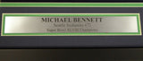 SEAHAWKS MICHAEL BENNETT AUTOGRAPHED FRAMED BLUE NIKE JERSEY MCS HOLO 107920