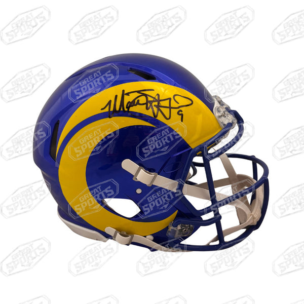 MATTHEW STAFFORD SIGNED LA RAMS F/S SPEED AUTHENTIC HELMET BECKETT QR