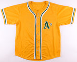 Dennis Eckersley Signed Yellow Athletics Jersey (JSA COA) 1992 MVP & Cy Young