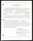 Fritz Crisler HOF Michigan Head Coach Signed/Auto Contract PSA BA199029