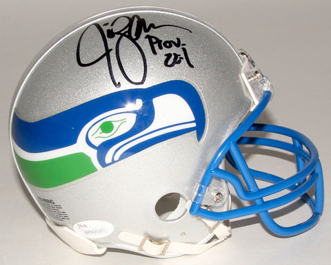 Jim Zorn Signed Seattle Seahawks Throwback Mini-Helmet (JSA COA)