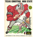 Ohio State Buckeyes vs TCU Horned Frogs 09/27/1969 Gameday Magazine 59299