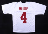 Jalen Milroe Signed Alabama Crimson Tide Jersey (Beckett) 2025 1st Round Pck /QB