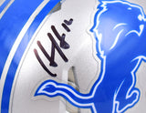 Hendon Hooker Autographed Detroit Lions Speed Mini Helmet-Beckett W Hologram