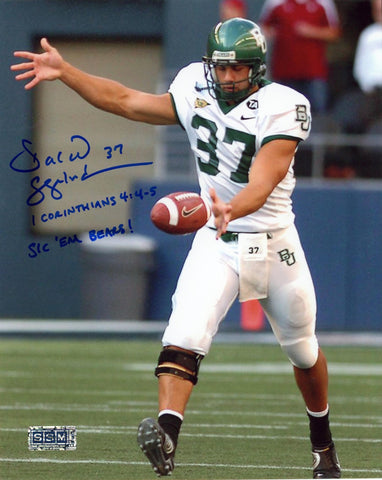 DANIEL SEPULVEDA AUTOGRAPHED SIGNED BAYLOR BEARS 8x10 PHOTO COA