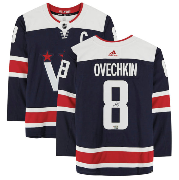 Alexander Ovechkin Autographed Capitals Adidas Navy Authentic Jersey Fanatics