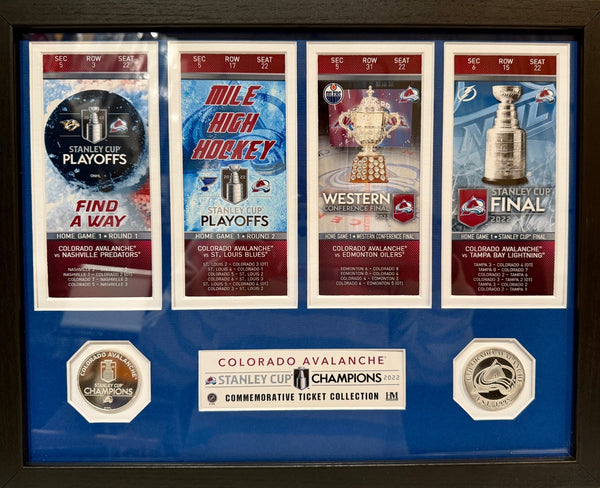 Colorado Avalanche 2022 Stanley Cup Champions Highland Mint Commemorative Ticket