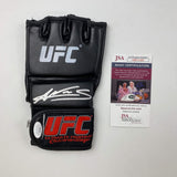 Autographed/Signed Amanda Nunes UFC MMA Black Fighting Glove JSA COA Auto