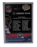 Lawrence Taylor HOF Signed/Insc Funko Pop #79 NY Giants Beckett Witness 200093