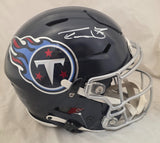 TAYLOR LEWAN SIGNED TENNESSEE TITANS F/S SPEEDFLEX AUTHENTIC HELMET BECKETT QR