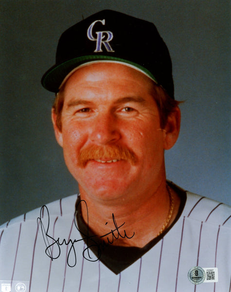 Bryn Smith Autographed/Signed Colorado Rockies 8x10 Photo Beckett 57776